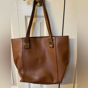 Calvin Klein Carmel Leather Purse